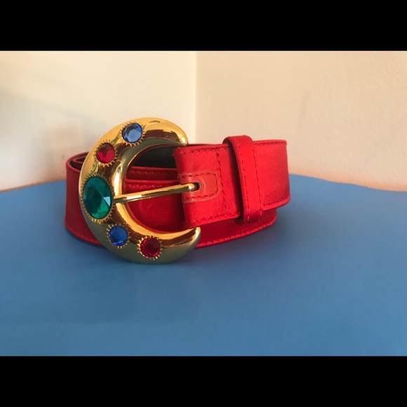 Vintage Escada jeweled belt. main image 9